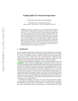Guiding InfoGAN with Semi-Supervision