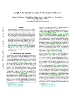 EmojiNet: An Open Service and API for Emoji Sense Discovery