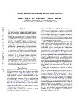 Efficient Architecture Search by Network Transformation