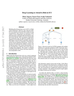 Deep Learning to Attend to Risk in ICU