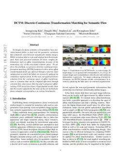 DCTM: Discrete-Continuous Transformation Matching for Semantic Flow