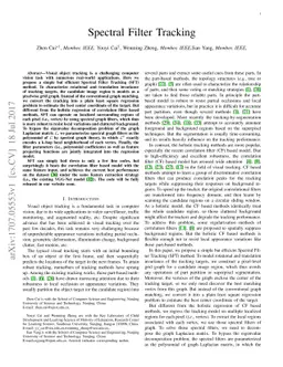 Spectral Filter Tracking