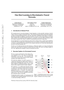 One-Shot Learning in Discriminative Neural Networks