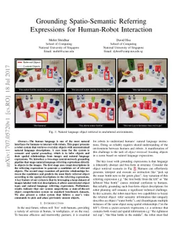 Grounding Spatio-Semantic Referring Expressions for Human-Robot
  Interaction