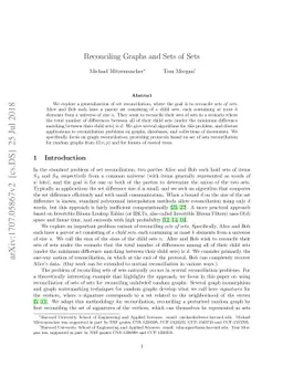 Reconciling Graphs and Sets of Sets