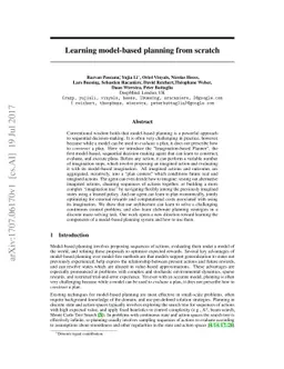 Learning model-based planning from scratch