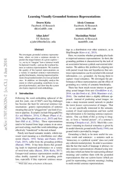 Learning Visually Grounded Sentence Representations