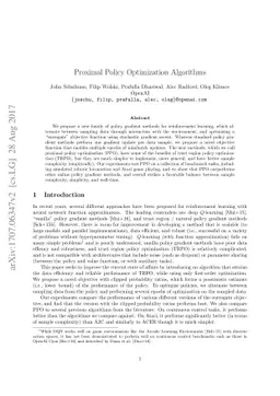 Proximal Policy Optimization Algorithms