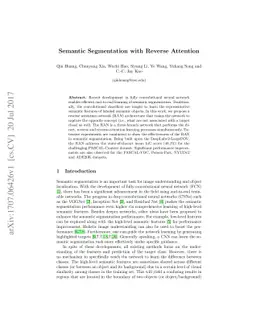Semantic Segmentation with Reverse Attention
