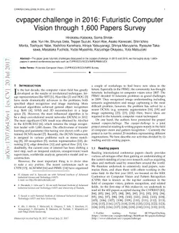 cvpaper.challenge in 2016: Futuristic Computer Vision through 1,600
  Papers Survey