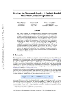 Breaking the Nonsmooth Barrier: A Scalable Parallel Method for Composite
  Optimization