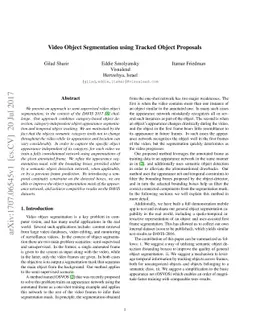 Video Object Segmentation using Tracked Object Proposals