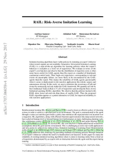 RAIL: Risk-Averse Imitation Learning