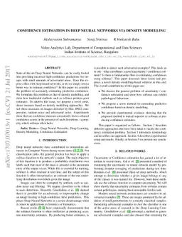 Confidence estimation in Deep Neural networks via density modelling
