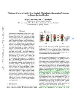 What-and-Where to Match: Deep Spatially Multiplicative Integration
  Networks for Person Re-identification