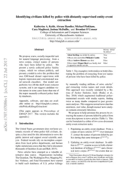 Identifying civilians killed by police with distantly supervised
  entity-event extraction