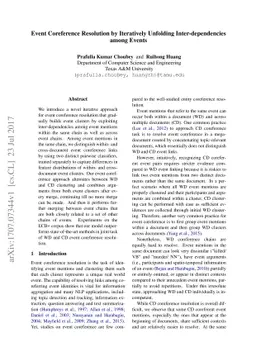 Event Coreference Resolution by Iteratively Unfolding Inter-dependencies
  among Events