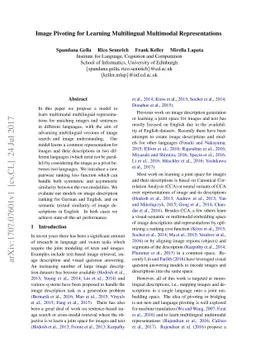 Image Pivoting for Learning Multilingual Multimodal Representations