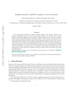 Engineering fast multilevel support vector machines