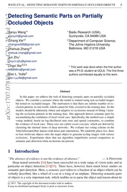 Detecting Semantic Parts on Partially Occluded Objects