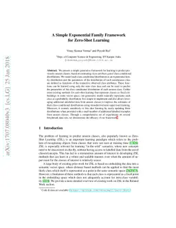 A Simple Exponential Family Framework for Zero-Shot Learning