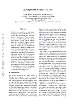 Learning Word Relatedness over Time