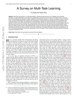 A Survey on Multi-Task Learning