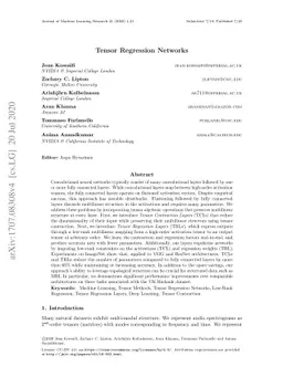 Tensor Regression Networks