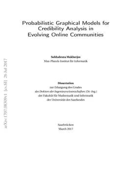 Probabilistic Graphical Models for Credibility Analysis in Evolving
  Online Communities
