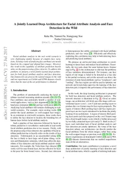 A Jointly Learned Deep Architecture for Facial Attribute Analysis and
  Face Detection in the Wild