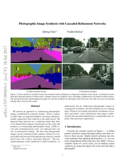 Photographic Image Synthesis with Cascaded Refinement Networks