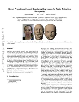 Kernel Projection of Latent Structures Regression for Facial Animation
  Retargeting