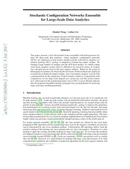 Stochastic Configuration Networks Ensemble for Large-Scale Data
  Analytics