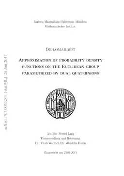 Approximation of probability density functions on the Euclidean group
  parametrized by dual quaternions