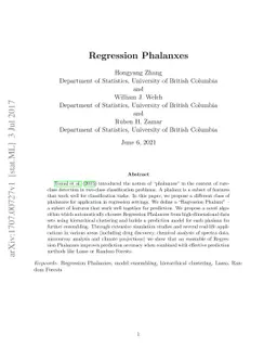 Regression Phalanxes