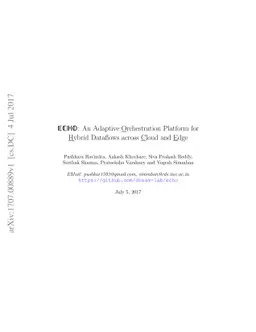 ECHO: An Adaptive Orchestration Platform for Hybrid Dataflows across
  Cloud and Edge