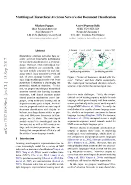 Multilingual Hierarchical Attention Networks for Document Classification