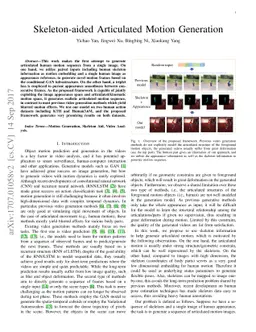 Skeleton-aided Articulated Motion Generation