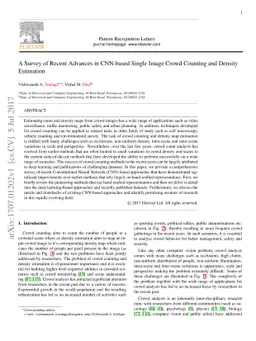 A Survey of Recent Advances in CNN-based Single Image Crowd Counting and
  Density Estimation