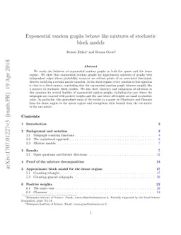 Exponential random graphs behave like mixtures of stochastic block
  models
