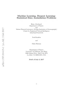 Machine Learning, Deepest Learning: Statistical Data Assimilation
  Problems