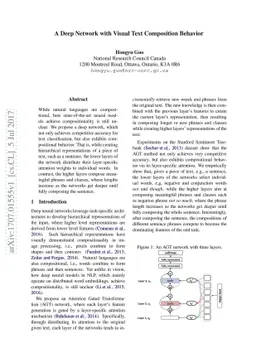 A Deep Network with Visual Text Composition Behavior