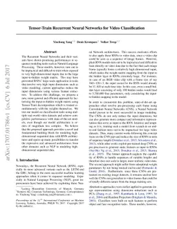 Tensor-Train Recurrent Neural Networks for Video Classification