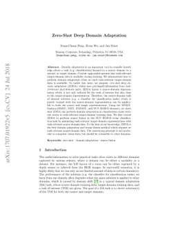 Zero-Shot Deep Domain Adaptation
