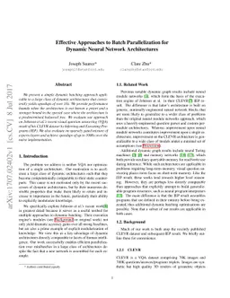 Effective Approaches to Batch Parallelization for Dynamic Neural Network
  Architectures