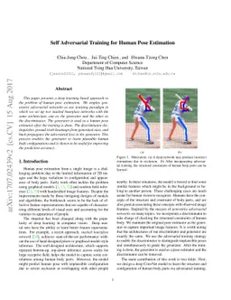 Self Adversarial Training for Human Pose Estimation