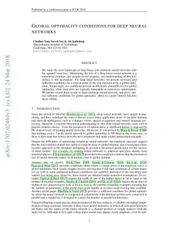 Global optimality conditions for deep neural networks