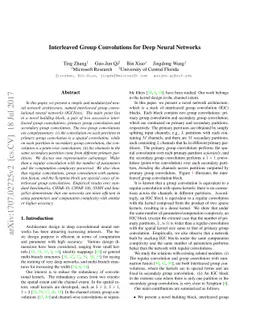 Interleaved Group Convolutions for Deep Neural Networks
