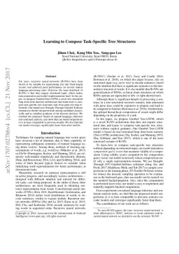 Learning to Compose Task-Specific Tree Structures