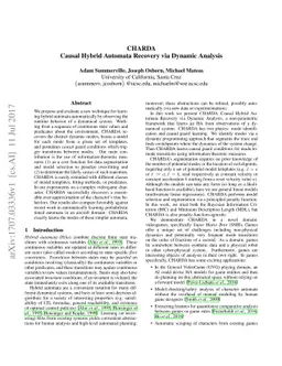 CHARDA: Causal Hybrid Automata Recovery via Dynamic Analysis